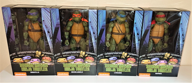 Hoy toca Pizza !!! Tortugas Ninja TMNT (Película 1990) NECA Set Completo !!!