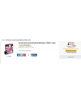 Super Oferta en la Fnac de la Edición Coleccionista de El Club de La Lucha !!!