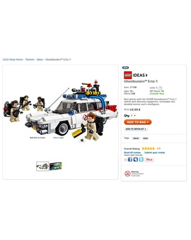 Ya disponible !!! Ghostbusters™ Ecto-1 LEGO Car (30 Aniversario)