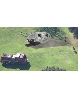 Así quedó el Halcón Milenario tras el accidente de Harrison Ford 