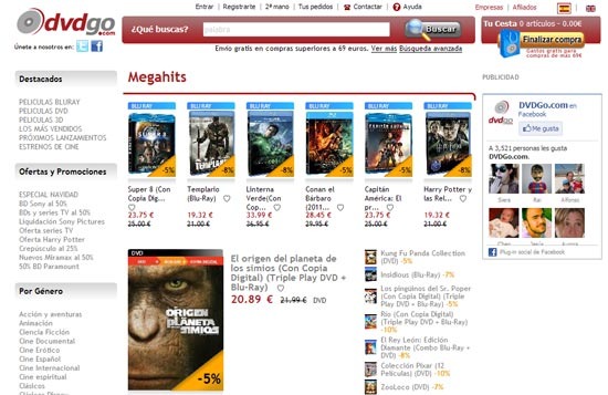 Consulta sobre pedidos a DVDGo