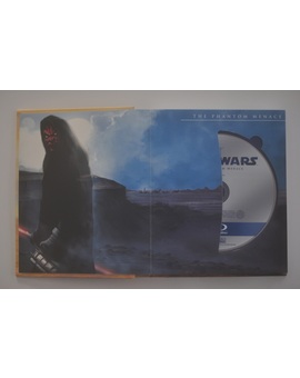 Edición USA estuche de cartulina gruesa con audio en VO DTS-HD Master Audio: "Saga Star Wars" -interiores-