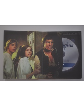 Edición USA estuche de cartulina gruesa con audio en VO DTS-HD Master Audio: "Saga Star Wars" -interiores-
