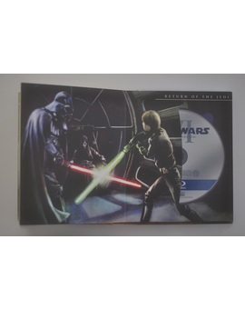 Edición USA estuche de cartulina gruesa con audio en VO DTS-HD Master Audio: "Saga Star Wars" -interiores-