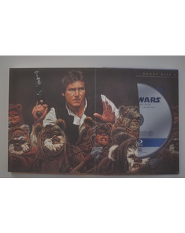 Edición USA estuche de cartulina gruesa con audio en VO DTS-HD Master Audio: "Saga Star Wars" -interiores-