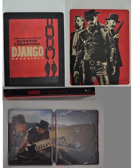 Fantástico estuche para fantástico film. Steelbook Django Unchained.