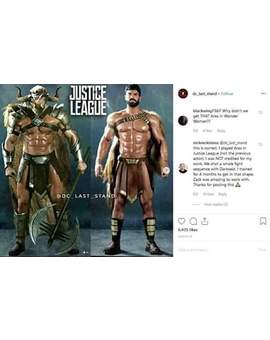 Pelea entre Ares y Darkseid en el Corte de Snyder.