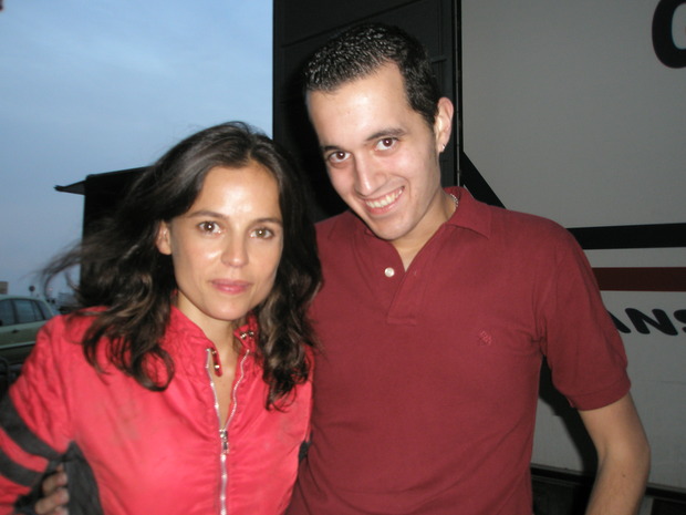 Con Elena Anaya (La Piel que Habito)