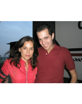 Con Elena Anaya (La Piel que Habito)
