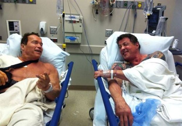 ¡TERMINATOR y RAMBO en urgencias!