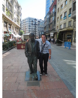 Yo con Woody Allen