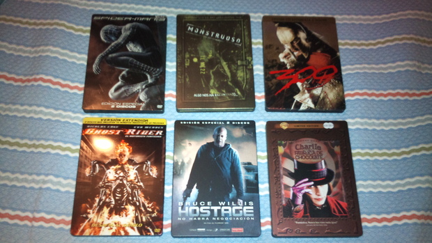 Algunos steelbooks en dvd