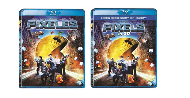 Caratula Pixels (2d) - (BD + BD 3D) [Blu-ray]