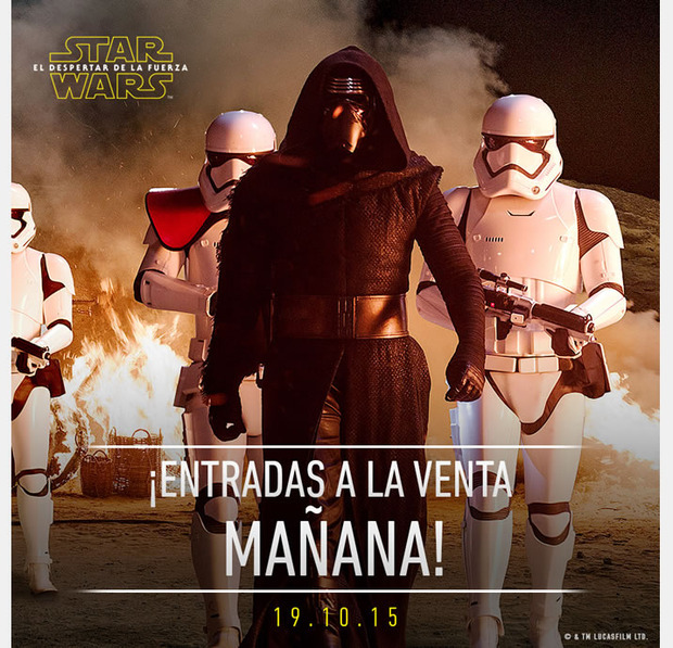 Star Wars VII ¡entradas a la venta mañana!‏