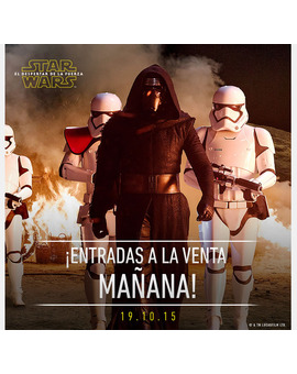 Star Wars VII ¡entradas a la venta mañana!‏