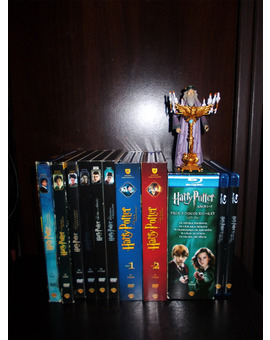 Colección Harry Potter (DVD y Blu-ray) + figura