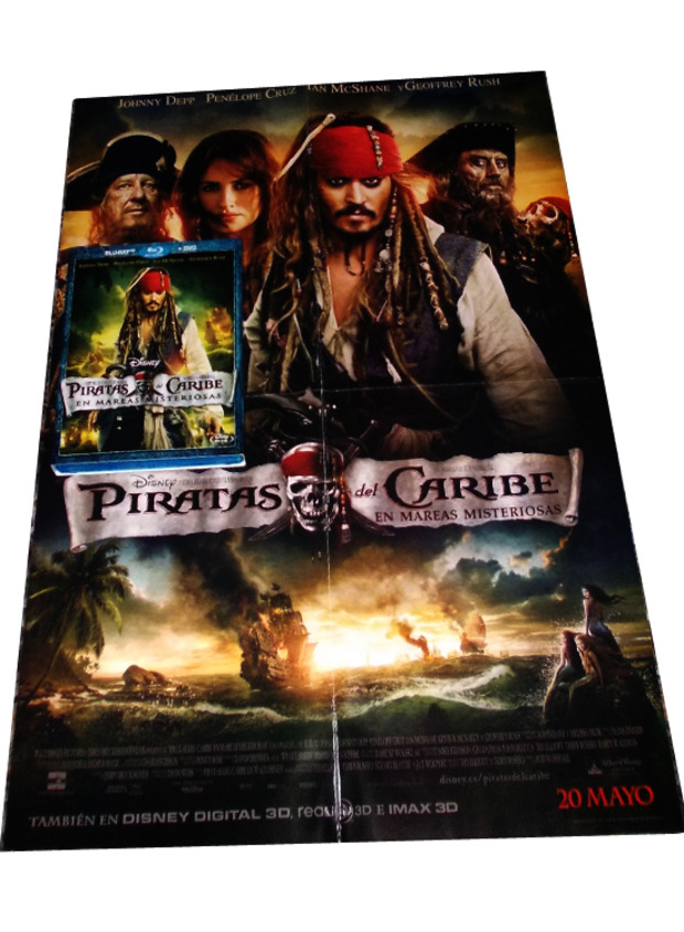 Piratas del Caribe: En mareas misteriosas (Blu-ray) - Poster