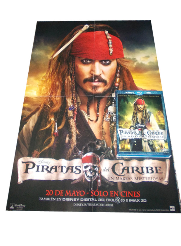 Piratas del Caribe: En mareas misteriosas (Blu-ray) - Poster (2)