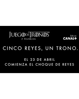 Juego de Tronos Segunda Temporada.