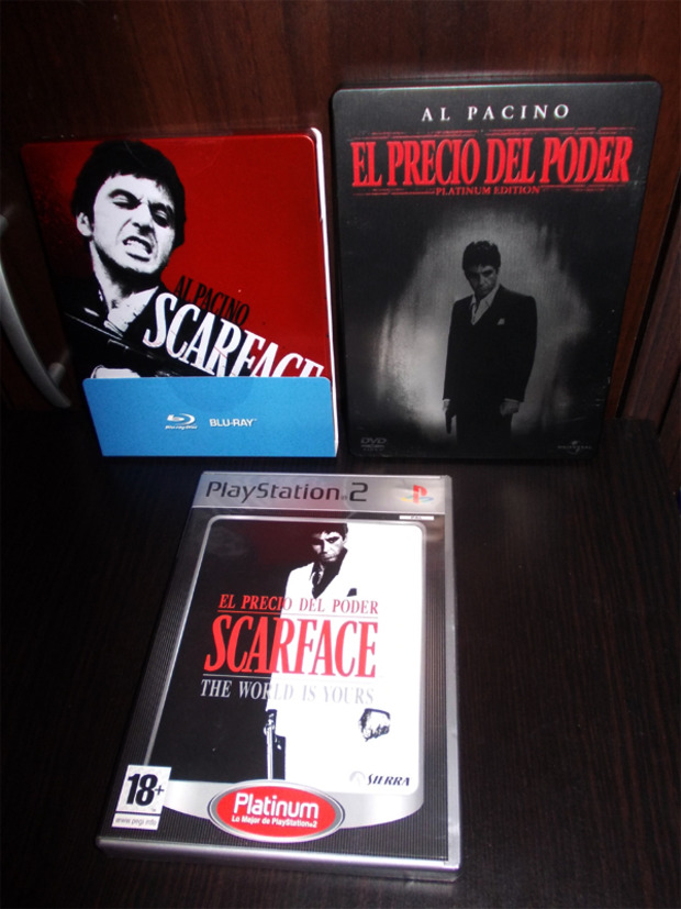Scareface (Blu-ray/DVD/Videojuego)
