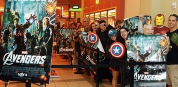 Avance Box-Office: ‘The Avengers’, medianoche triunfal y de record, pero sólo en su género