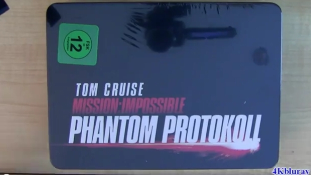 Mission Impossible STEELBOOK Ghost Protocol blu-ray unboxing review Import