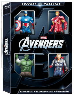 The Avengers 3D Blu-ray		 Coffret with Figurines / Blu-ray 3D + Blu-ray