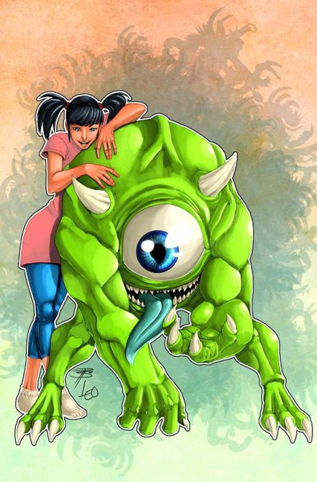 -Fan art Disney- Mike y Boo