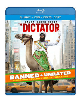 The Dictator Blu-ray		 Blu-ray + DVD + Digital Copy