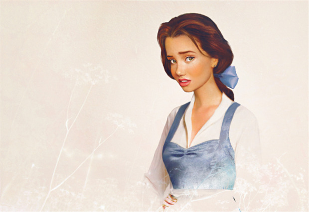  Princesa Disney hiperrealista.Bella
