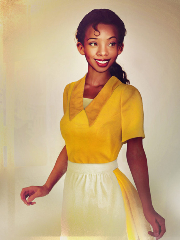  Princesa Disney hiperrealista.Tiana