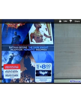 Christopher Nolan Director's Blu ray Collection 5 Movies Unboxing Review