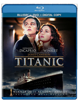  Titanic Blu-ray		 Blu-ray + DVD + UV Digital Copy