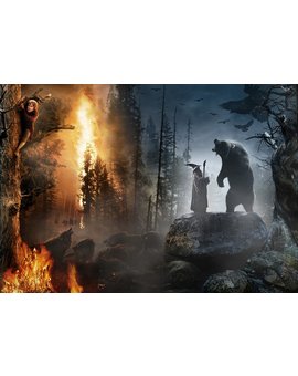 What's going on in that Hobbit scroll poster?