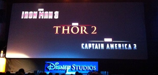 "Iron man 3","Thor 2" y "El capitán américa 2 -2013-