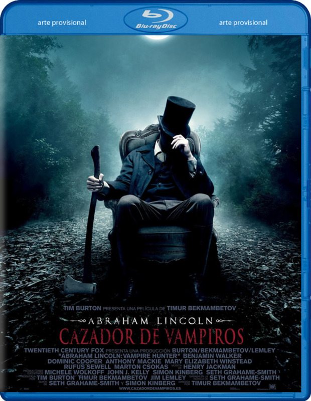 Lanzamiento en Blu-Ray el Miércoles 14 de noviembre de 2012 Abraham Lincoln: Cazador de vampiros (combo DVD+BD)