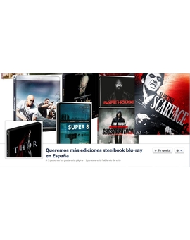 Facebook:Queremos más ediciones steelbook blu-ray en España