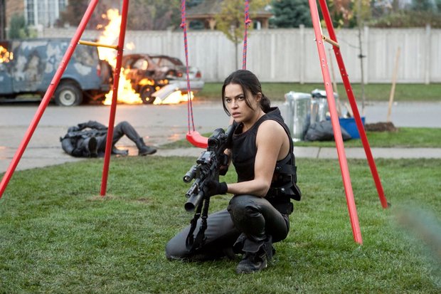 Imagen de (Michelle Rodriguez) returns in Resident Evil: Retribution.