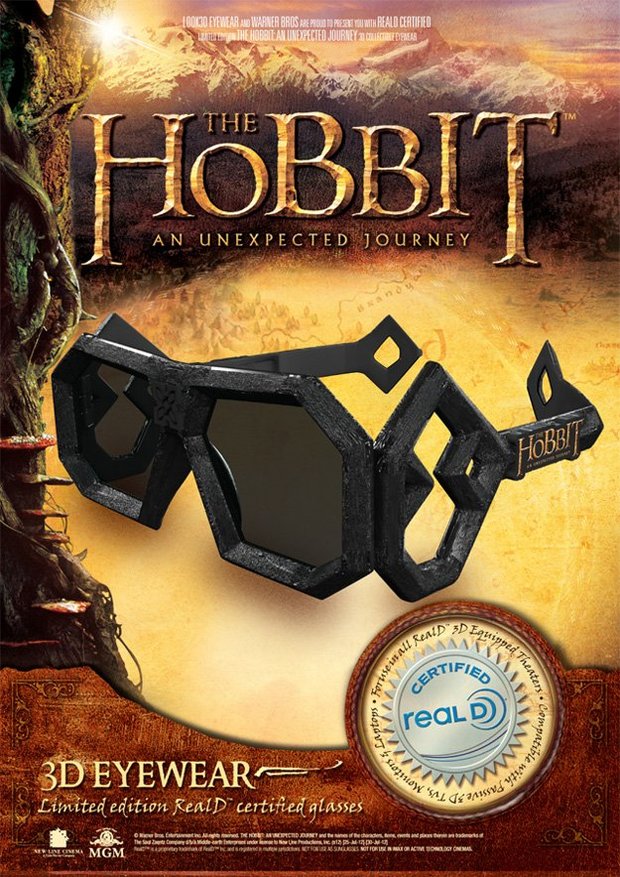 ‘The Hobbit: An Unexpected Journey’, gafas 3D edición especial limitada. 