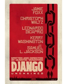 Django Unchained - Póster.Con los nombres de los protagonistas