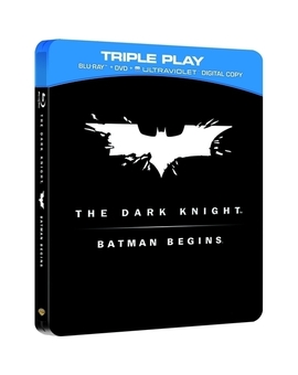                 Batman Begins / The Dark Knight: Triple Play - Double Pack (Steelbook) (5 Discs) (Blu-ray)