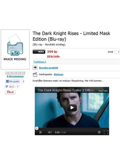 The Dark Knight Rises - Limited Mask Edition (Blu-ray)