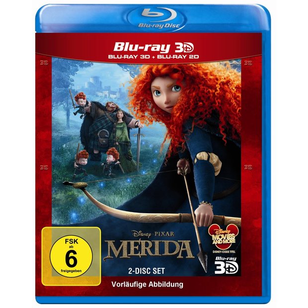 Un poco más y no sale el póster- Merida - Legende der Highlands [3D Blu-ray]