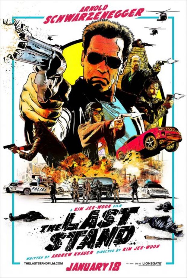 The Last Stand, 2013 - póster ochentero