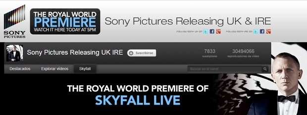 En directo Skyfall Premiere