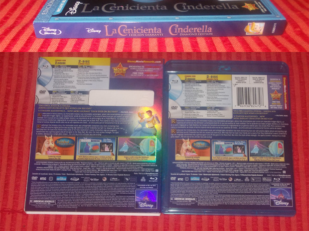 La Cenicienta Cinderella (Blu-ray) Diamond Edition (Spanish Version) - Lomo/Contraportada
