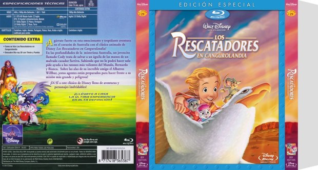 Slipcover Fan art - Los rescatadores en cangurolandia