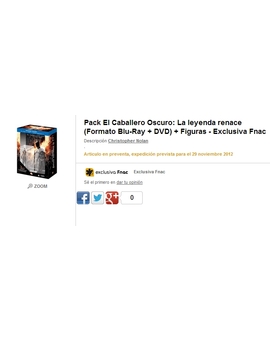 Pack El Caballero Oscuro: La leyenda renace (Formato Blu-Ray + DVD) + Figuras - Exclusiva Fnac