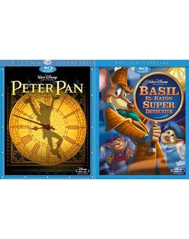 DISNEY BLU RAY España- los próximos slipcovers "Peter Pan","Basil,el ratón superdetective" 