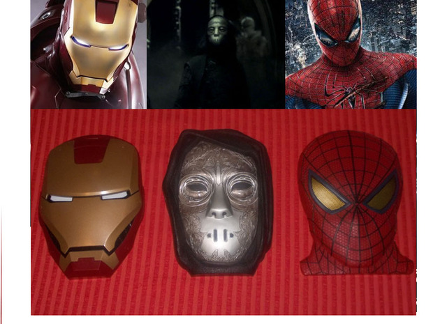 Mis ediciones máscara (Iron Man - Mortifago y Spider-man)